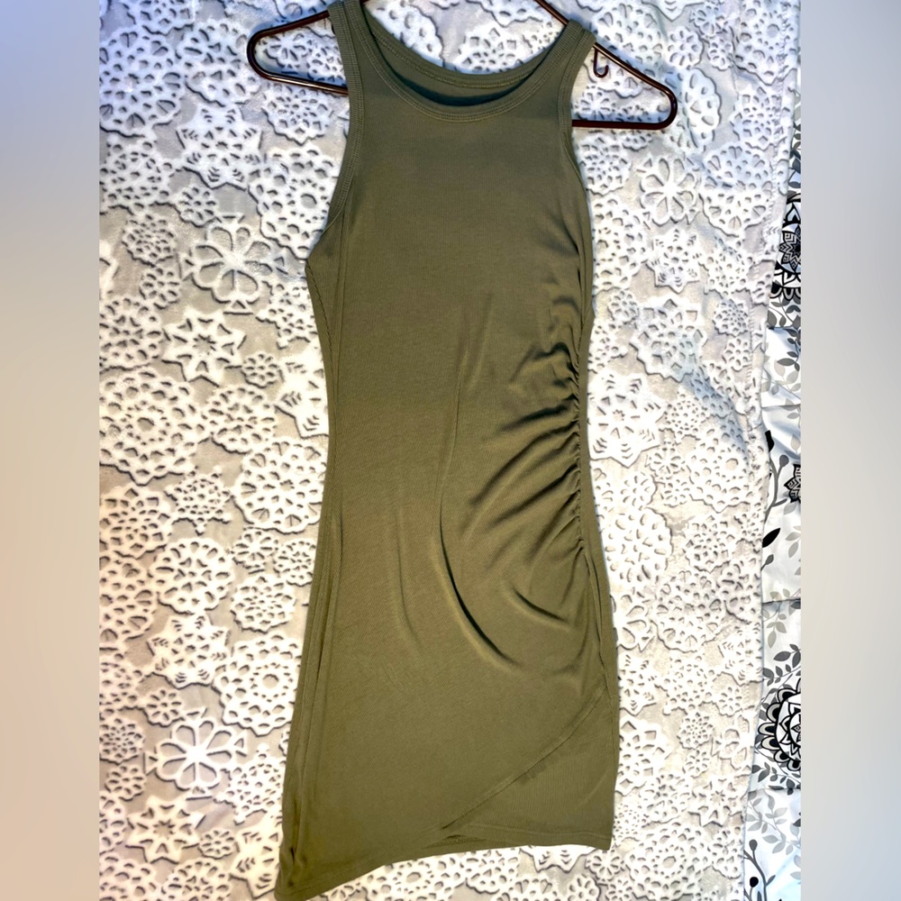 Green tank top dress